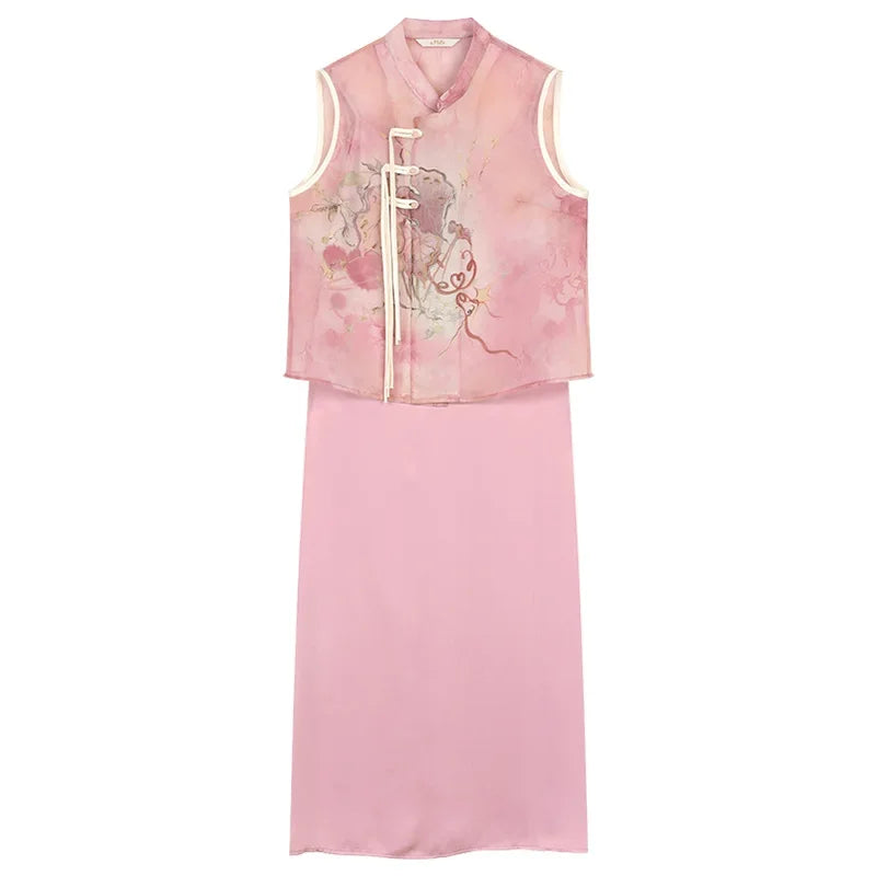 TripBelle Floral Maxi Dress with an Artful Hem